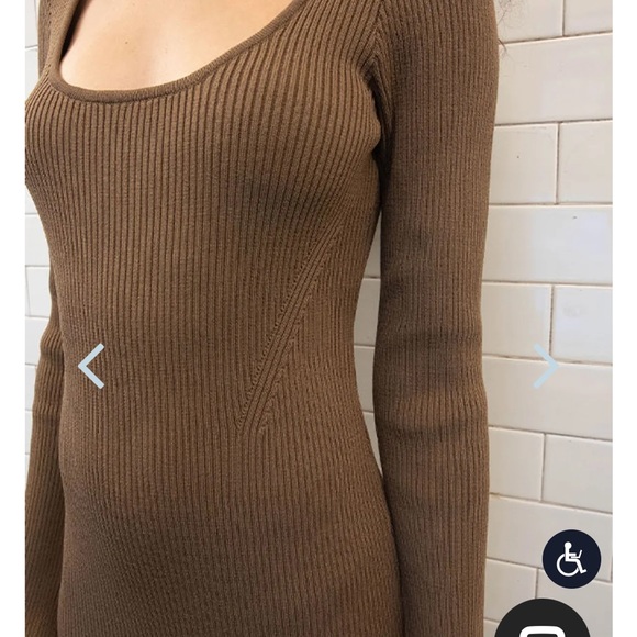 OAK + FORT midi scoop neck dress - Picture 4 of 5